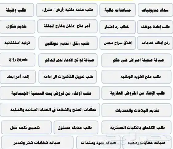 صياغة الخطابات والمعاريض للشكاوى والتظلم والطلبات واكثر 1