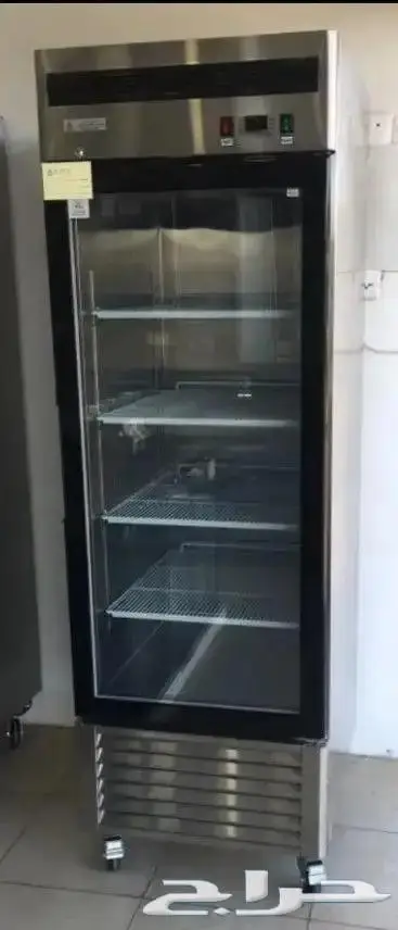 ثلاجات وفريزرات باب زجاج استيل درفة 1
