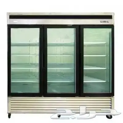 ثلاجات وفريزرات باب زجاج استيل درفة 3