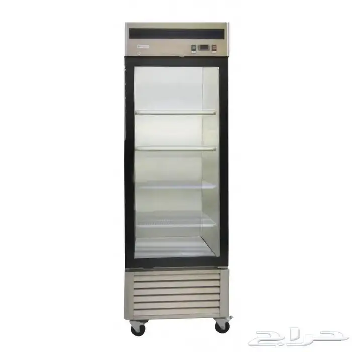 ثلاجات وفريزرات باب زجاج استيل درفة 2