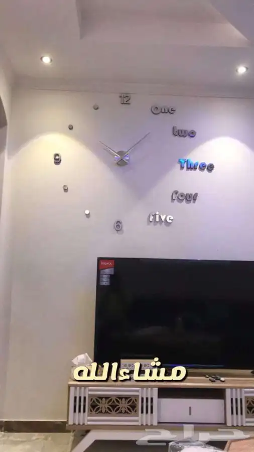 ساعات حائط 3D ( ديكورات داخلية) 19