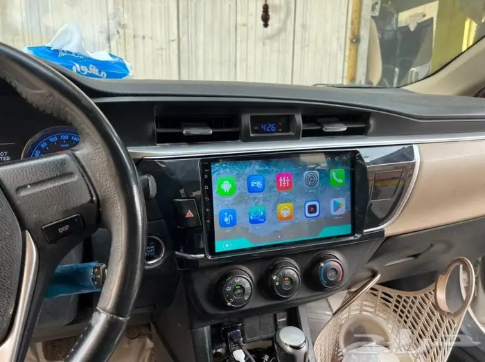 شاشة كورولا 2014 الى 2017 اندرويد مع كامره 0