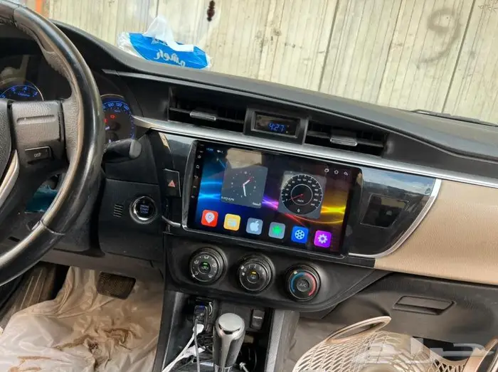 شاشة كورولا 2014 الى 2017 اندرويد مع كامره 1