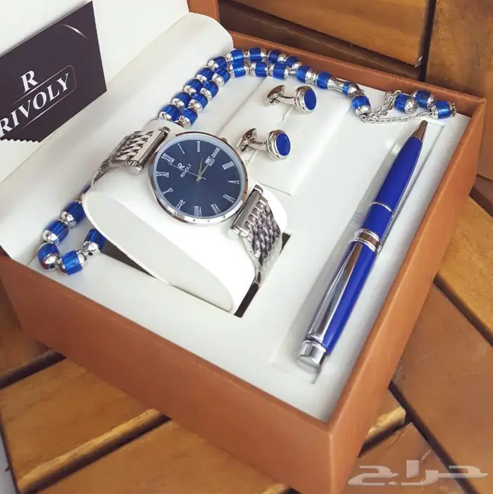 طقم ساعة رجالي ضمان سنه 11