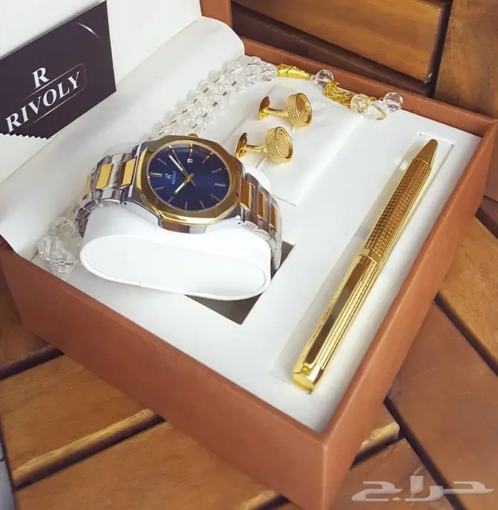 طقم ساعة رجالي ضمان سنه 5