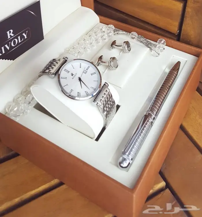 طقم ساعة رجالي ضمان سنه 20