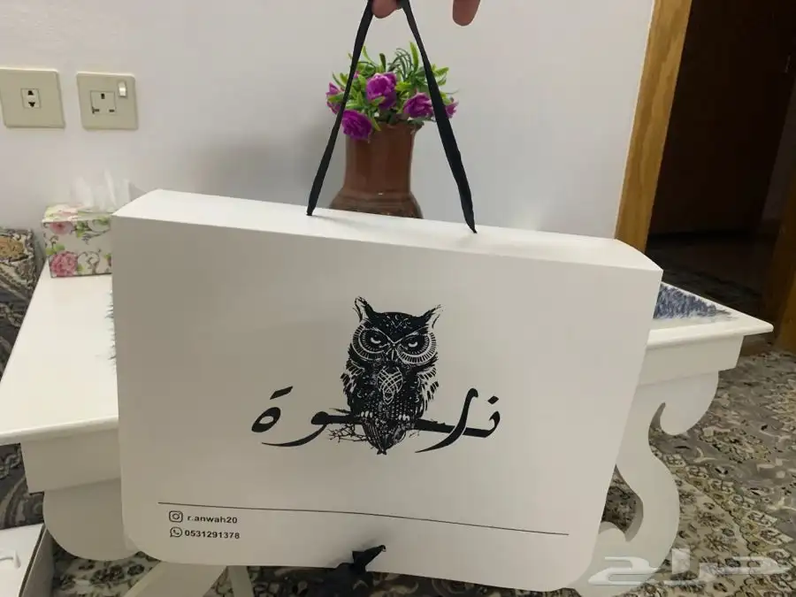 أكياس قماش تاقات عبايات لوقو جلد بوكسات عبايات ليبل قماش 9
