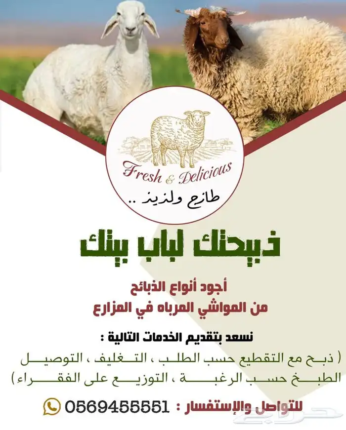 طليان وتيوس ذبايح مع إمكانية الذبح والتوصيل والتغليف والطبخ 2