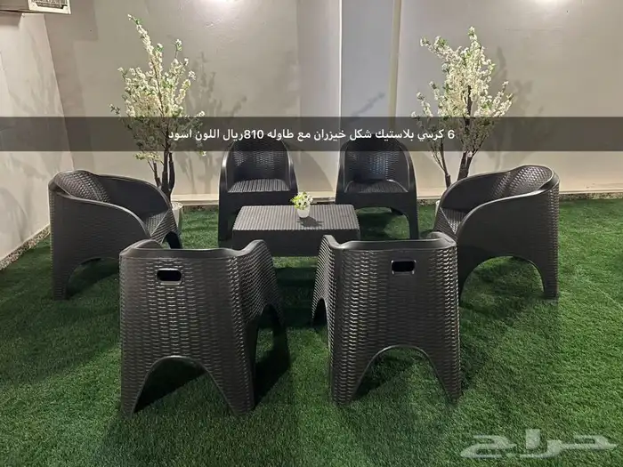 كراسي وطاولات بلاستيك خارجيه للحدائق والمطاعم والمقاهي 6