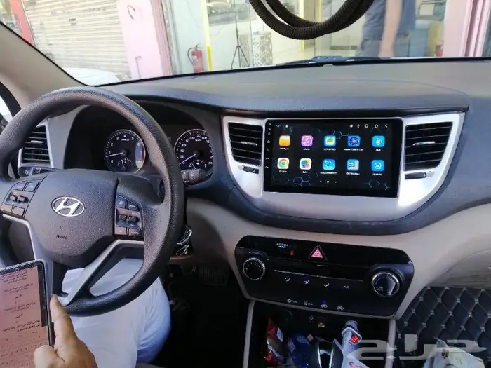 شاشه توسان 2016_2018نظام اندرويد شاشات سيارات 9