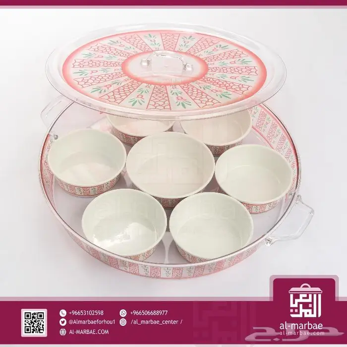 صحن فطور استيل و ميلامين 7