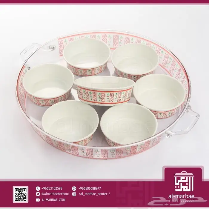 صحن فطور استيل و ميلامين 8