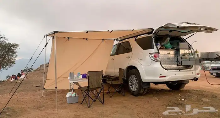 مظلة جانبية للسيارة خاصة للرحلات D600 طبقتين 8