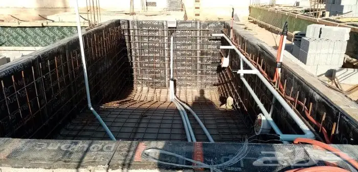 تاسيس برك سباحة 1