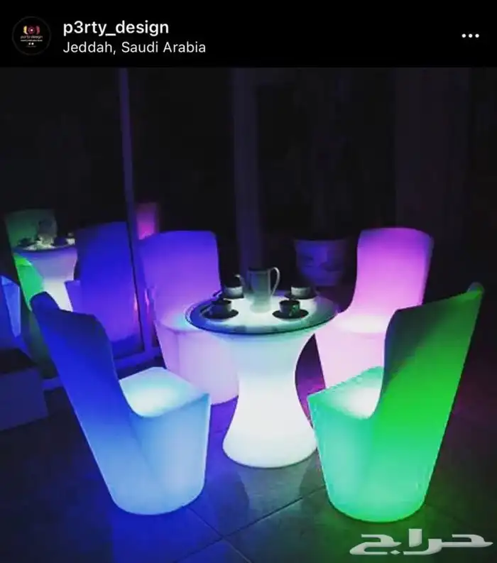 اثاث مضيئ للبيع جملة بارتي ديزاين 4