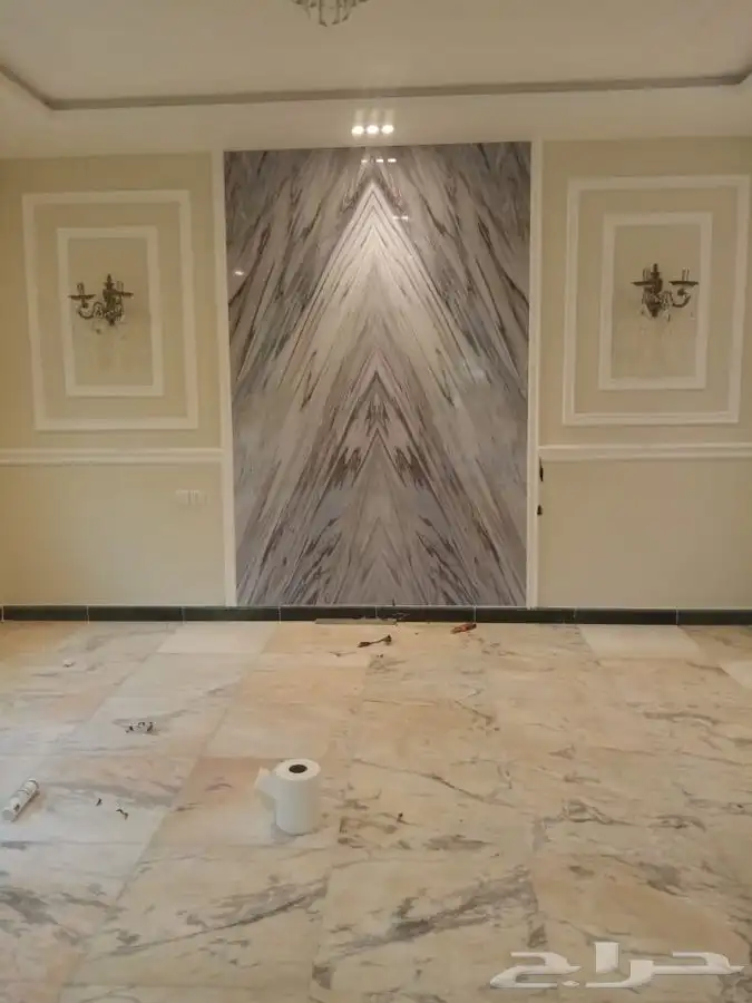 باركيه خشب نعلات فايبر ورق جدران تكسيات جدارية 25