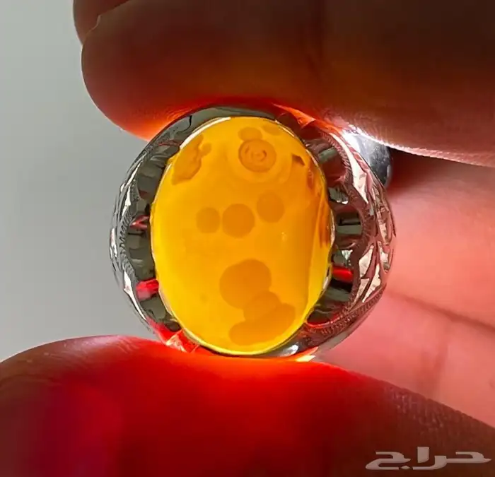 خاتم عقيق سليماني بصياغة حجازية مميزة 1