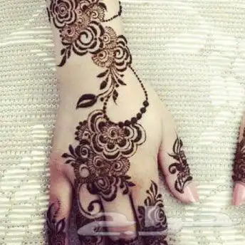 نقش حنى مكه حي العزيزيه 8