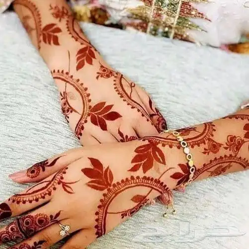 نقش حنى مكه حي العزيزيه 4