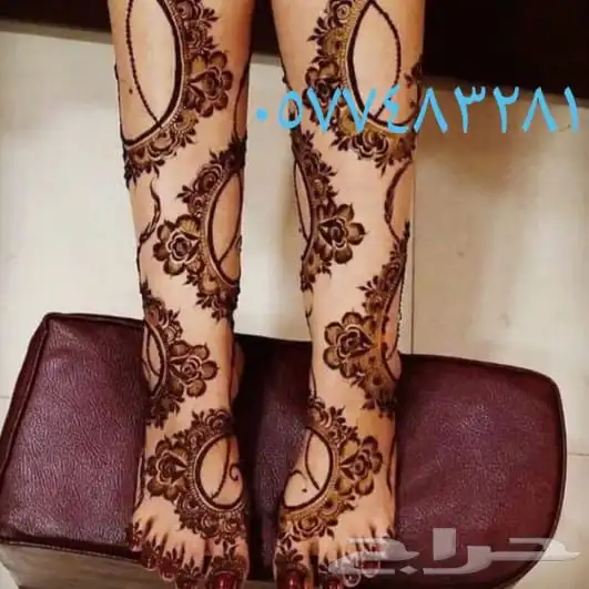 نقش حنى مكه حي العزيزيه 12