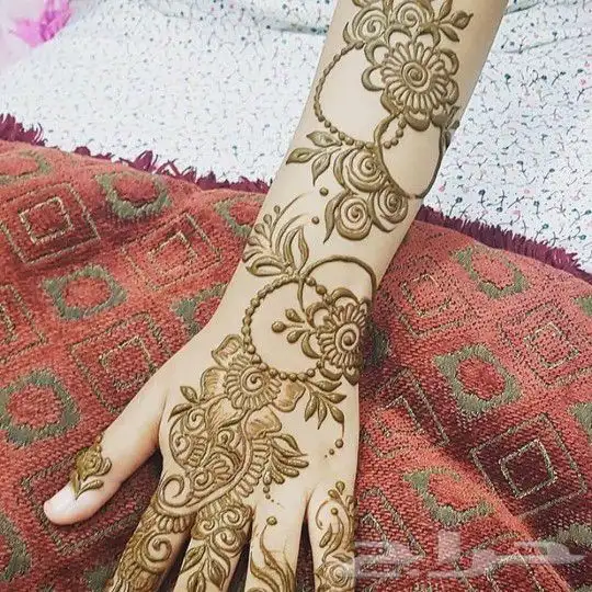 نقش حنى مكه حي العزيزيه 6