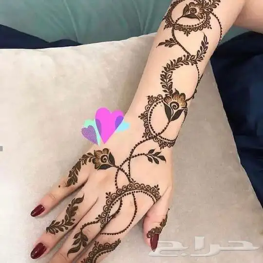 نقش حنى مكه حي العزيزيه 9