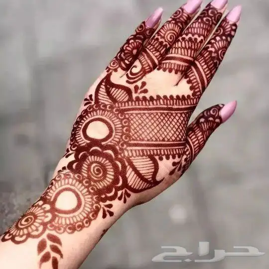 نقش حنى مكه حي العزيزيه 2