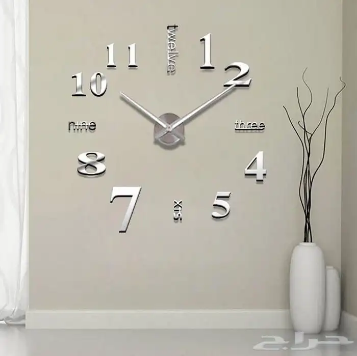ساعات حائط 3D ( ضمان 40