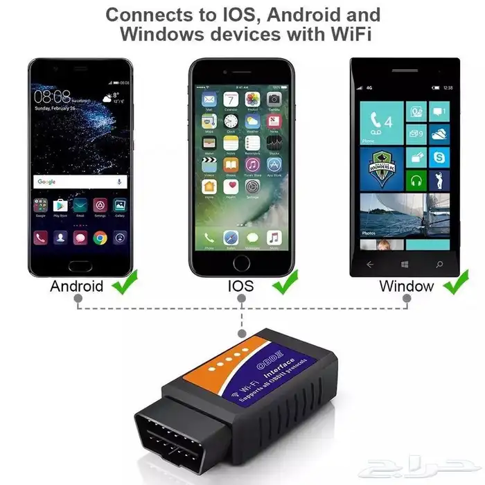 جهاز فحص اعطال السيارة كمبيوتر OBD 2 اقل سعر ELM 327 6
