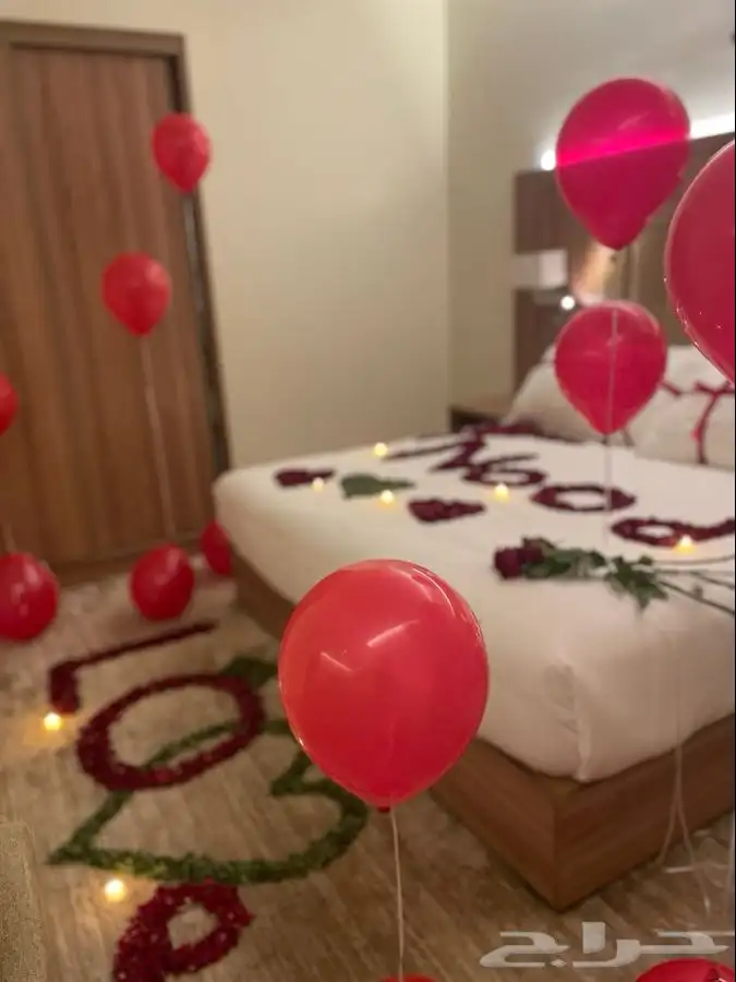 تجهيز غرف نوم ذكرى زواج حفلات ومناسبات خاصه شاليهات فنادق 12