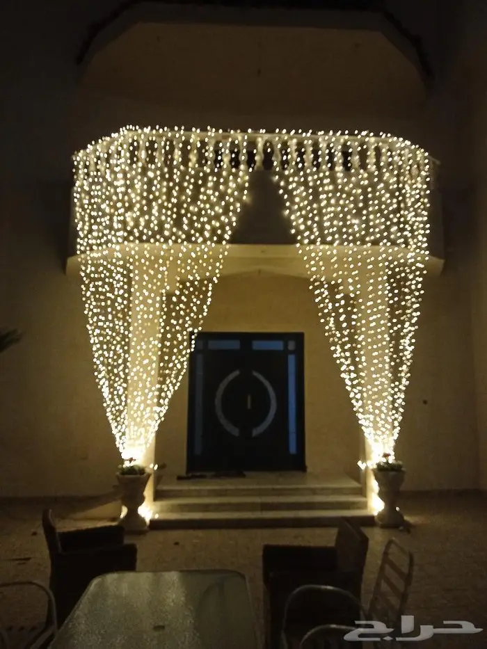 احدث زينة افراح اضاءه عقود كويتي زينة عرس نشره زواج 0