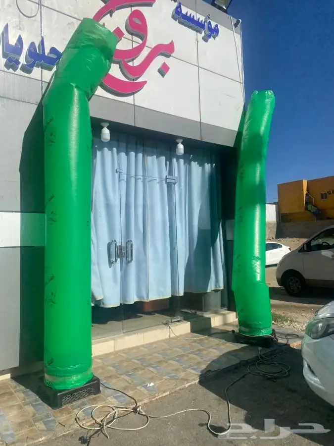 تراس قوس بالون ليزر كشاف دليل دميه منافيخ راقصه حفلات افتتا 6
