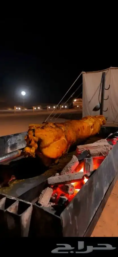 شوي الخروف كامل باالطريقه العثمانيه بموقعك 44