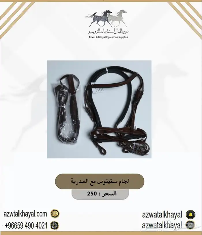 لجام خيل و باندج و حزام عسافه و ثقالات عندنا اقساط 2