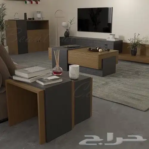 طاولات معلقه_مكتبة تلفزيون_طاولات_ركن كوفي_مداخل 75