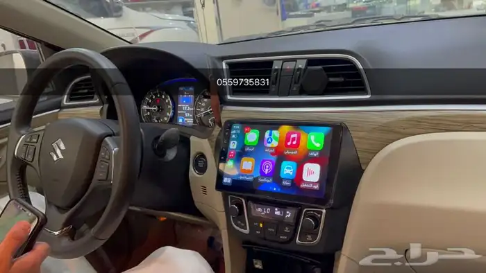 شاشة سوزوكي سياز 2020-2022 نظام اندرويد وابل كار بلي 0