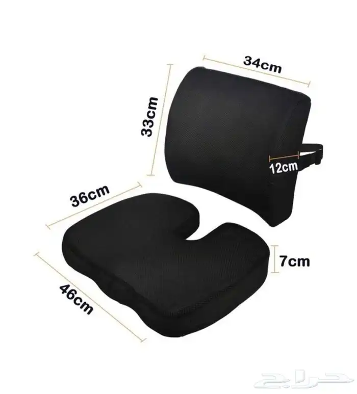 وسادة مقعد ووسادة لدعم أسفل الظهر لسيارة 1