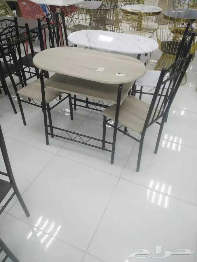 طاولات طعام خشب مع 2 كرسي و 4 و 6 جديد بالكرتون تخفيضات 1