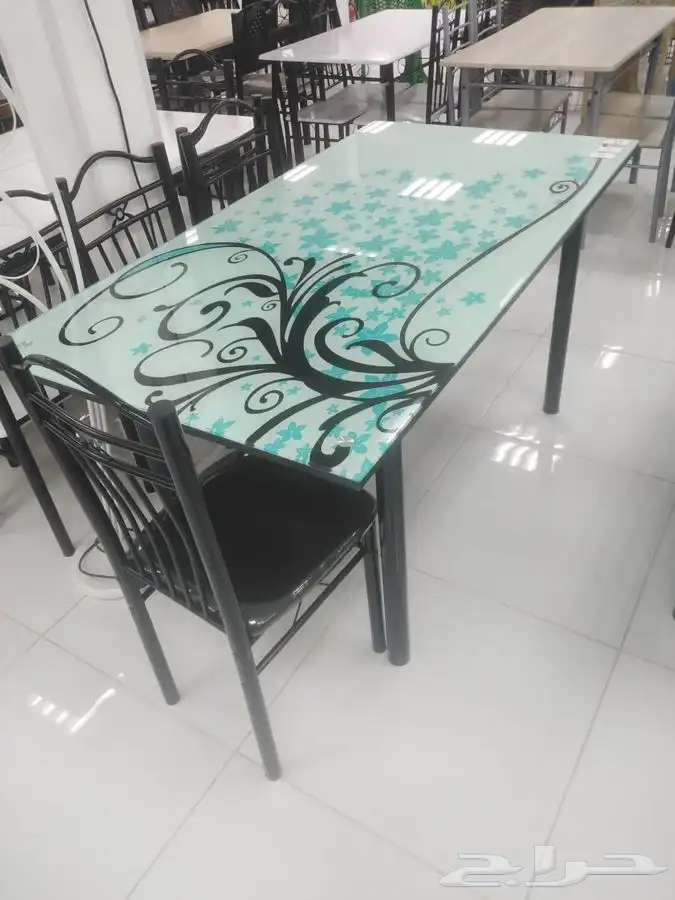 طاولات طعام خشب مع 2 كرسي و 4 و 6 جديد بالكرتون تخفيضات 4