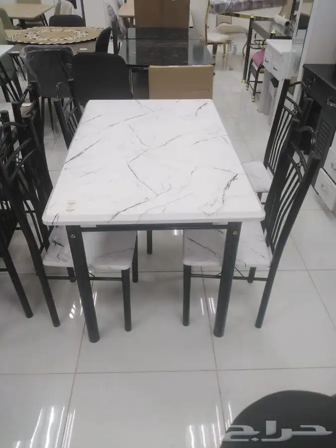 طاولات طعام خشب مع 2 كرسي و 4 و 6 جديد بالكرتون تخفيضات 7