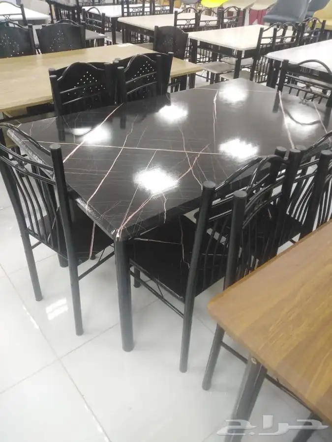 طاولات طعام خشب مع 2 كرسي و 4 و 6 جديد بالكرتون تخفيضات 15