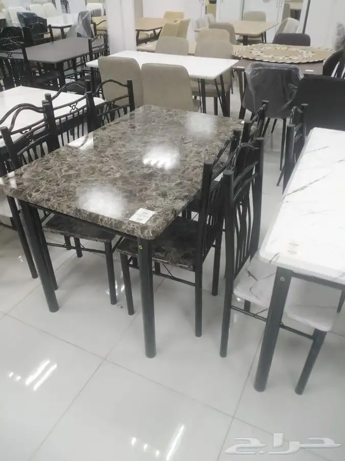 طاولات طعام خشب مع 2 كرسي و 4 و 6 جديد بالكرتون تخفيضات 10