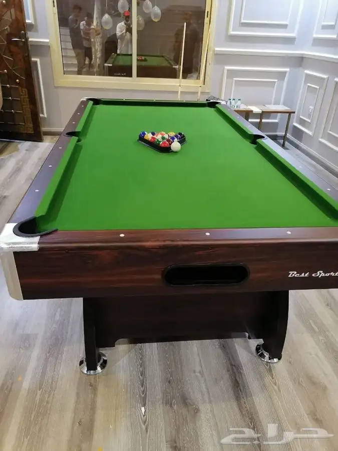 طاولات بلياردو لون ازرق 8 قدم جديد بالكرتون 3