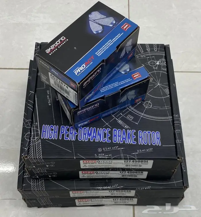 هوبات StopTech - فحمات PosiQuiet - فحمات Akebono 3