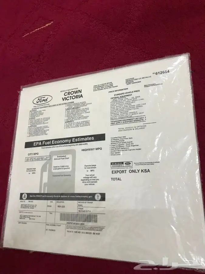 للبيع استكرات فورد 27