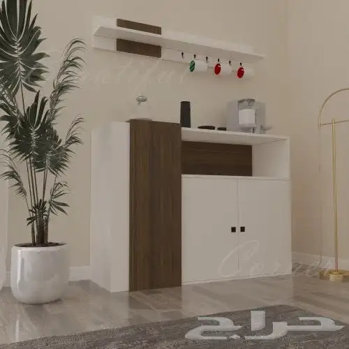 طقم Sozan ابيض مع بني 3