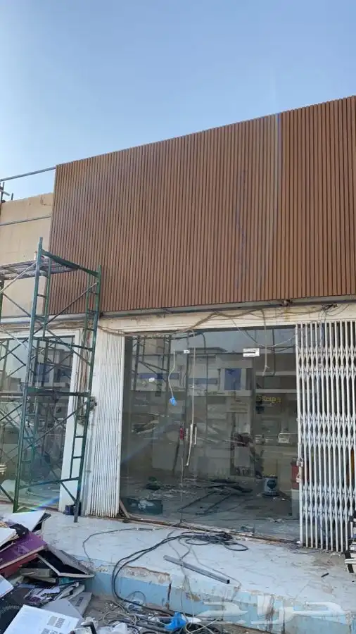 تكسيات خارجية wpc عشب صناعي بديل خشب خارجي 34