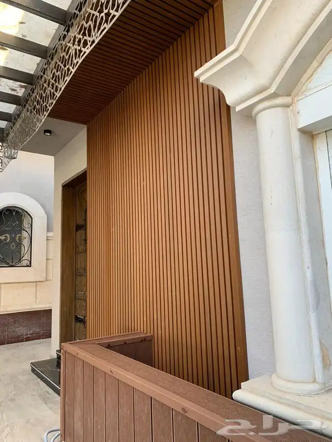 تكسيات خارجية wpc عشب صناعي بديل خشب خارجي 23