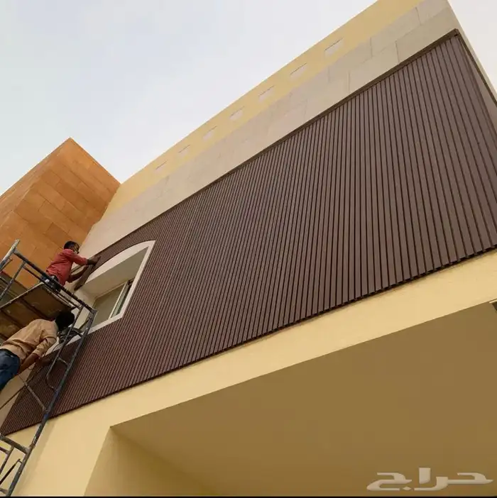 تكسيات خارجية wpc عشب صناعي بديل خشب خارجي 18