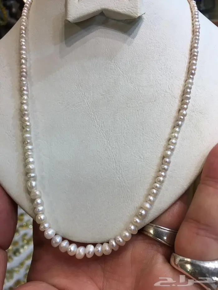 عقد لؤلؤ بحريني وردي 1
